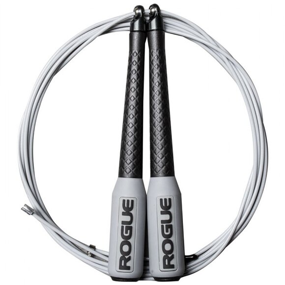 NWT Rogue Fitness SR-1 Rich Froning Long Handle Bearing Spin Speed Rope 2.0 Gray - Picture 1 of 8